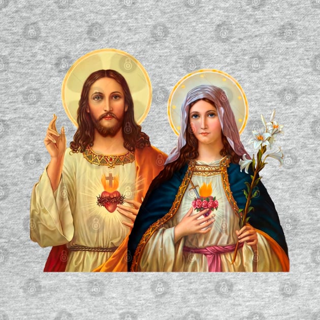 Sacred and Immaculate Heart of Jesus and Mary by Brasilia Catholic